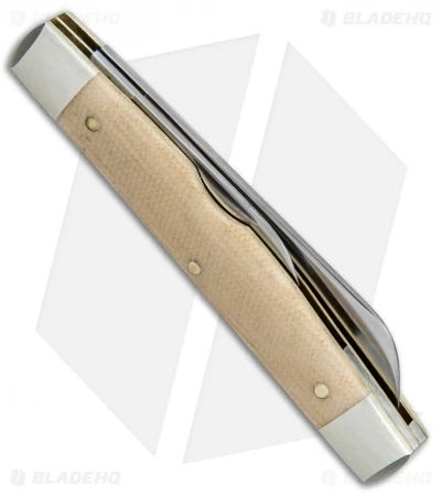 GEC #13 Tidioute Cutlery Speaker Jack Pocket Knife 3.6" Muslin Micarta 133217 5 GEC #13 Tidioute Cutlery Speaker Jack Pocket Knife 3.6" Muslin Micarta 133217 - Image 3