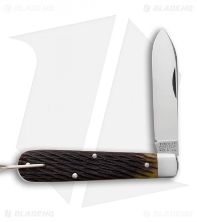 GEC #15 Tidoute Huckleberry Boy's Knife 3.3" Antique Yellow Jigged Bone B&C 3 GEC #15 Tidoute Huckleberry Boy's Knife 3.3" Antique Yellow Jigged Bone B&C