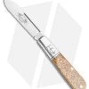 GEC #15 Tidoute Barlow Knife Glitter Gold Acrylic (2.75" Satin) 152121 -Knife Shop GEC 15 Tidoute Barlow Knife Glitter Gold Acrylic 2.75 Satin 152121 BHQ 121187 LS