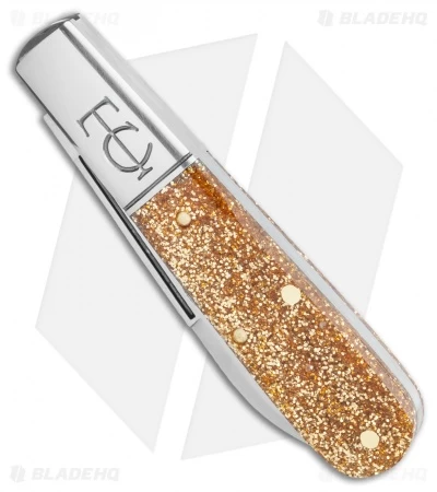 GEC #15 Tidoute Barlow Knife Glitter Gold Acrylic (2.75" Satin) 152121 4 GEC #15 Tidoute Barlow Knife Glitter Gold Acrylic (2.75" Satin) 152121 - Image 2