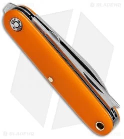 GEC #35 Farm & Field Calf Pen Pocket Knife 3.6" Orange Delrin 350217 -Knife Shop GEC 35 Farm Field Calf Pen Orange Delrin 350217 BHQ 78008 jr side