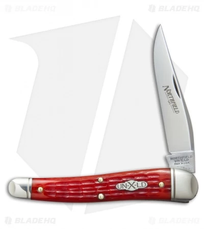 GEC #38 Northfield 38 Special Pocket Knife 3.8" Red Jigged Bone 381117 3 GEC #38 Northfield 38 Special Pocket Knife 3.8" Red Jigged Bone 381117