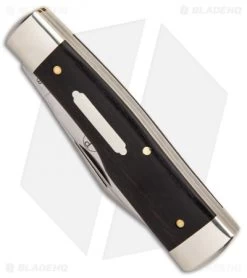 GEC #44 Tidoute Gunstock Buffalo Jack Pocket Knife 3.375" Gabon Ebony Wood -Knife Shop GEC 44 Tidoute Gunstock Buffalo Jack knife Gabon Ebony Wood BHQ 87290 er spine