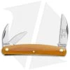 GEC #62 Farm & Field 3.875" Pocket Carver Knife Natural Linen Micarta -Knife Shop GEC 62 Farm and Field Natural Linen Micarta BHQ 113271 jr