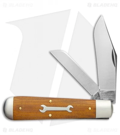 GEC #86 Tidioute Cutlery Oil Field Jack Pocket Knife Natural Micarta 861219 3 GEC #86 Tidioute Cutlery Oil Field Jack Pocket Knife Natural Micarta 861219