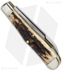 GEC #92 Northfield UN-X-LD Eureka Jack Pocket Knife Sambar Stag 922219 -Knife Shop GEC 92 Northfield UN X LD Eureka Jack Sambar Stag 922219 BHQ 103082 jr side