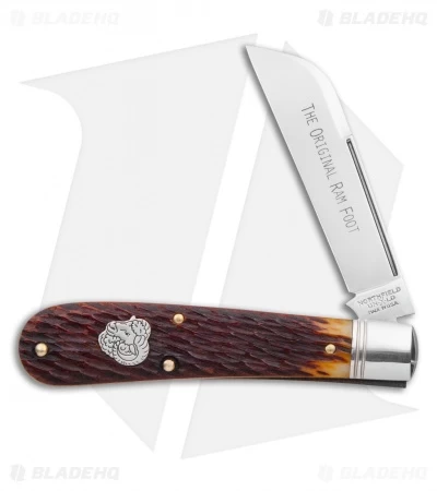 GEC #93 Northfield UN-X-LD Ram's Foot Pocket Knife 3.8" Antique Autumn Jigged 3 GEC #93 Northfield UN-X-LD Ram's Foot Pocket Knife 3.8" Antique Autumn Jigged