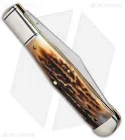 GEC #97 Northfield UN-X-LD Pocket Knife 4.6" Sambar Stag 8 GEC #97 Northfield UN-X-LD Pocket Knife 4.6" Sambar Stag -Knife Shop GEC 97 Northfield UN X LD Sambar Stag 976119 BHQ 97001 jr side 2