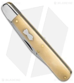 GEC Ben Hogan 1865 Smooth White Bone Pocket Knife (3.5" Polish) 651122 -Knife Shop GEC Ben Hogan 1865 Smooth White Bone Pocket Knife 3in Polish BHQ 151775 td spine