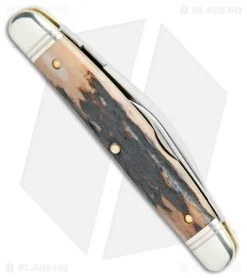 GEC Northfield UN-X-LD Easy Pocket Congress Knife 3.75" Sambar Stag -Knife Shop GEC Northfield UN X LD Easy Pocket Congress Sambar Stag BHQ 108895 jr side