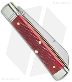 GEC Northfield UN-X-LD Garnet Peach Seed Jigged Red Bone (2.75" Satin) 8 GEC Northfield UN-X-LD Garnet Peach Seed Jigged Red Bone (2.75" Satin) -Knife Shop GEC Northfield UN X LD Garnet Peach Seed Jigged Bone BHQ 140091 jr side