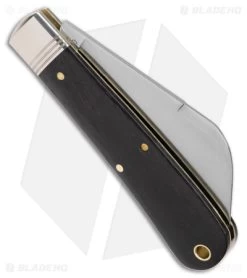 GEC Northfield UN-X-LD Pocket Knife Gabon Ebony Wood (3" Satin) -Knife Shop GEC Northfield UN X LD Pocket Gabon Ebony Wood Satin BHQ 180300 jr side