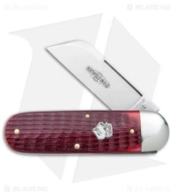 GEC Northfield UN-X-LD Toe Nail Clipper Knife Blood Red Jigged Bone (3" Satin)