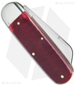 GEC Northfield UN-X-LD Toe Nail Clipper Knife Blood Red Jigged Bone (3" Satin) -Knife Shop GEC Northfield UN X LD Toe Nail Clipper Blood Red Jigged Bone Satin BHQ 142362 jr side