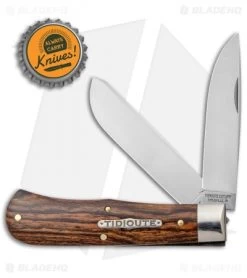 GEC Slip Joint Knife Mexican Bocote Wood (3" Satin) 735221 -Knife Shop GEC SJ Mexican Bocote Wood Satin BHQ 136177 jr bottlecap