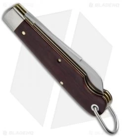 GEC #15 Tidioute Beer Scout Knife Club 3.5" Maroon Linen Micarta 153216CL -Knife Shop GEC Tidioute Beer Scout Maroon Linen Micarta 153216CL BHQ 50579 jr side