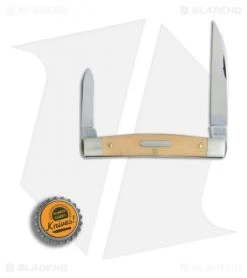 GEC #13 Tidioute Cutlery Clerk Pocket Knife 3.6" Muslin Micarta 130217 -Knife Shop GEC Tidioute Cutlery Clerk muslin micarta BHQ 76212 er bottlecap