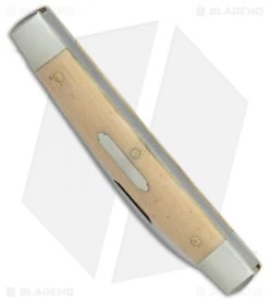 GEC #13 Tidioute Cutlery Clerk Pocket Knife 3.6" Muslin Micarta 130217 -Knife Shop GEC Tidioute Cutlery Clerk muslin micarta BHQ 76212 er spine