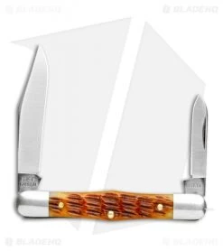 GEC Tidioute Cutlery Conductor 3.25" Pocket Knife Antique Autumn Jigged Bone