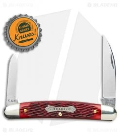 GEC Tidioute Cutlery Easy Pocket Congress Knife 3.75" Blood Red Jigged Bone -Knife Shop GEC Tidioute Cutlery Easy Pocket Congress Blood Red Jigged Bone 620220 BHQ 107278 jr bottlecap