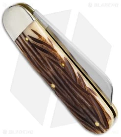 GEC Tidioute Cutlery Toe Nail Clipper Knife India Jigged Bone (3" Satin) 8 GEC Tidioute Cutlery Toe Nail Clipper Knife India Jigged Bone (3" Satin) -Knife Shop GEC Tidioute Cutlery Toe Nail Clipper India Jigged Bone Satin BHQ 142270 jr side