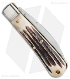 GEC Tidioute Cutlery Viper Pocket Knife Sambar Stag (3" Satin) 470120 -Knife Shop GEC Tidioute Cutlery Viper Pocket Knife Sambar Stag 3 Satin 470120 BHQ 120362 LS Side