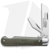 GEC #15 Tidioute Huckleberry Crown Lifter Boy's Knife 3.5" Grn Micarta 153216CL