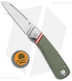 Gerber Straightlace Sheepsfoot Slip Joint Knife OD Green (2.9" Satin) 9 Gerber Straightlace Sheepsfoot Slip Joint Knife OD Green (2.9" Satin) -Knife Shop Gerber Straightlace SJ Green Sheepsfoot Satin BHQ 94199 jr bottlecap