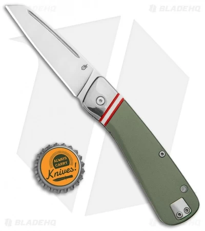 Gerber Straightlace Sheepsfoot Slip Joint Knife OD Green (2.9" Satin) 6 Gerber Straightlace Sheepsfoot Slip Joint Knife OD Green (2.9" Satin) - Image 4