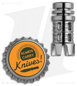 Grumpy's EDC Titanium Reaper Muzzle Brake Bead - Machined Finish 5 Grumpy's EDC Titanium Reaper Muzzle Brake Bead - Machined Finish -Knife Shop Grumpys EDC Ti Reaper Bead Machined Finish BHQ 89967 jr bottlecap