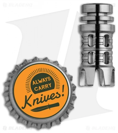 Grumpy's EDC Titanium Reaper Muzzle Brake Bead - Machined Finish 4 Grumpy's EDC Titanium Reaper Muzzle Brake Bead - Machined Finish - Image 2