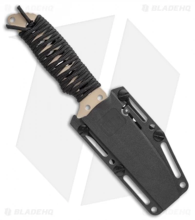 HK Fray Tanto Fixed Blade Knife Black Rubber (4.25" FDE) 55243 6 HK Fray Tanto Fixed Blade Knife Black Rubber (4.25" FDE) 55243 - Image 4