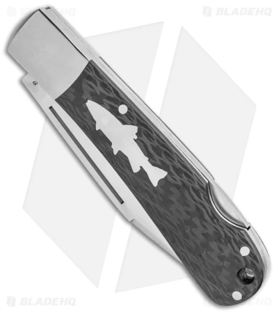HPA Grandair SWS Salmon Lockback Knife Carbon Fiber (3.4" Satin) 4 HPA Grandair SWS Salmon Lockback Knife Carbon Fiber (3.4" Satin) - Image 2