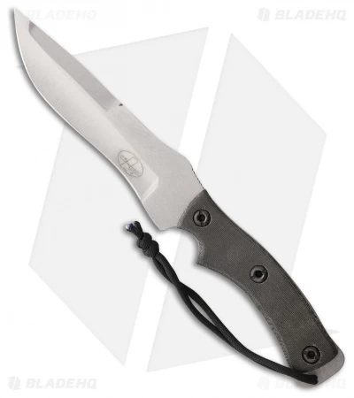 Hazen Knives Troll 1095 Fixed Blade Knife Black Micarta (5.5" Stonewash) 3 Hazen Knives Troll 1095 Fixed Blade Knife Black Micarta (5.5" Stonewash)