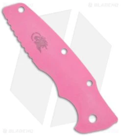 Hinderer Knives 3.5" Eklipse G-10 Scale (Pink) 6 Hinderer Knives 3.5" Eklipse G-10 Scale (Pink) -Knife Shop Hinderer Knives 3.5in Eklipse Pink G 10 Textured Replacement Scale BHQ 142962 jr side