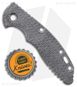 Hinderer Knives 3" XM-18 Black Textured Micarta Replacement Scale -Knife Shop Hinderer Knives 3in XM 18 Black Textured Micarta Replacement Scale BHQ 180230 jr bottlecap