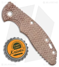 Hinderer Knives 3" XM-18 Natural Textured Micarta Replacement Scale -Knife Shop Hinderer Knives 3in XM 18 Natural Textured Micarta Replacement Scale BHQ 179565 jr bottlecap
