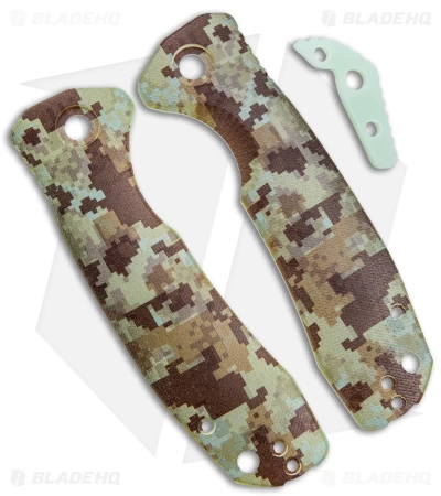 Honey Badger Knives Medium Handle Set Camo G-10 3 Honey Badger Knives Medium Handle Set Camo G-10