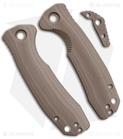 Honey Badger Knives Medium Handle Set Desert Tan G-10 3 Honey Badger Knives Medium Handle Set Desert Tan G-10