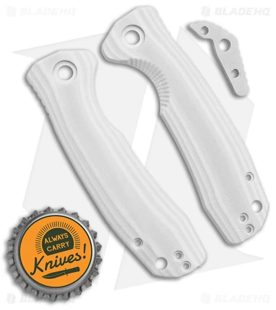 Honey Badger Knives Medium Handle Set White G-10 4 Honey Badger Knives Medium Handle Set White G-10 - Image 2