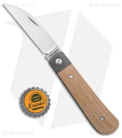 Jack Wolf Knives Laid Back Jack Slip Joint Knife Natural Micarta (2.8" Satin) 11 Jack Wolf Knives Laid Back Jack Slip Joint Knife Natural Micarta (2.8" Satin) -Knife Shop Jack Wolf Knives Laid Back Jack Natural Micarta SJ Satin BHQ 141943 jr bottlecap