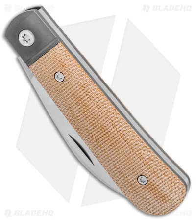 Jack Wolf Knives Laid Back Jack Slip Joint Knife Natural Micarta (2.8" Satin) 4 Jack Wolf Knives Laid Back Jack Slip Joint Knife Natural Micarta (2.8" Satin) - Image 2