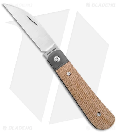 Jack Wolf Knives Laid Back Jack Slip Joint Knife Natural Micarta (2.8" Satin) 3 Jack Wolf Knives Laid Back Jack Slip Joint Knife Natural Micarta (2.8" Satin)