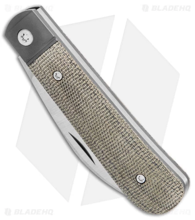 Jack Wolf Knives Laid Back Jack Slip Joint Knife OD Green Micarta (2.8" Satin) 4 Jack Wolf Knives Laid Back Jack Slip Joint Knife OD Green Micarta (2.8" Satin) - Image 2