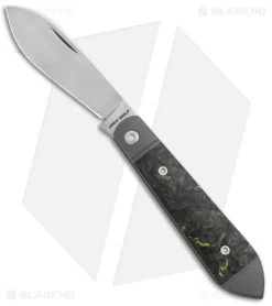 Jack Wolf Knives Low Drag Jack Slip Joint Knife Fat Carbon Yellow (2.9" Satin)