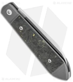 Jack Wolf Knives Low Drag Jack Slip Joint Knife Fat Carbon Yellow (2.9" Satin) -Knife Shop Jack Wolf Knives Low Drag Jack SJ Camo Carbon Miami Satin BHQ 179064 jr side