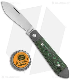 Jack Wolf Knives Low Drag Jack Slip Joint Knife Fat Carbon Jungle (2.9" Satin) -Knife Shop Jack Wolf Knives Low Drag Jack SJ Fat Carbon JungleWear Satin BHQ 141927 jr bottlecap