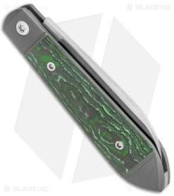 Jack Wolf Knives Low Drag Jack Slip Joint Knife Fat Carbon Jungle (2.9" Satin) -Knife Shop Jack Wolf Knives Low Drag Jack SJ Fat Carbon JungleWear Satin BHQ 141927 jr side