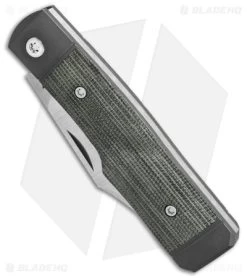 Jack Wolf Knives Sharpshooter Jack Slip Joint Knife OD Green Micarta (3" Satin) 9 Jack Wolf Knives Sharpshooter Jack Slip Joint Knife OD Green Micarta (3" Satin) -Knife Shop Jack Wolf Knives Sharpshooter Jack OD Green Micarta Slipjoint 2in Satin BHQ 141931 td side