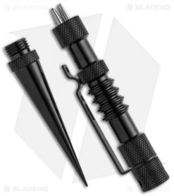 Jig Pro Shop Knotter's Tool Aluminum Fid + 3 Black Steel Stitching Needles -Knife Shop Jig Pro Shop Knotters Tool Needles KTII BLK SS BHQ 26726 jr open